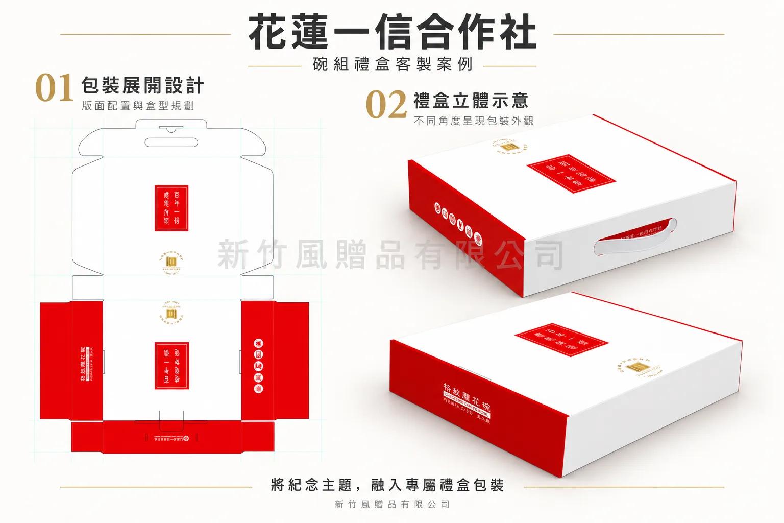 花蓮一信碗組禮盒包裝｜客製案例資料