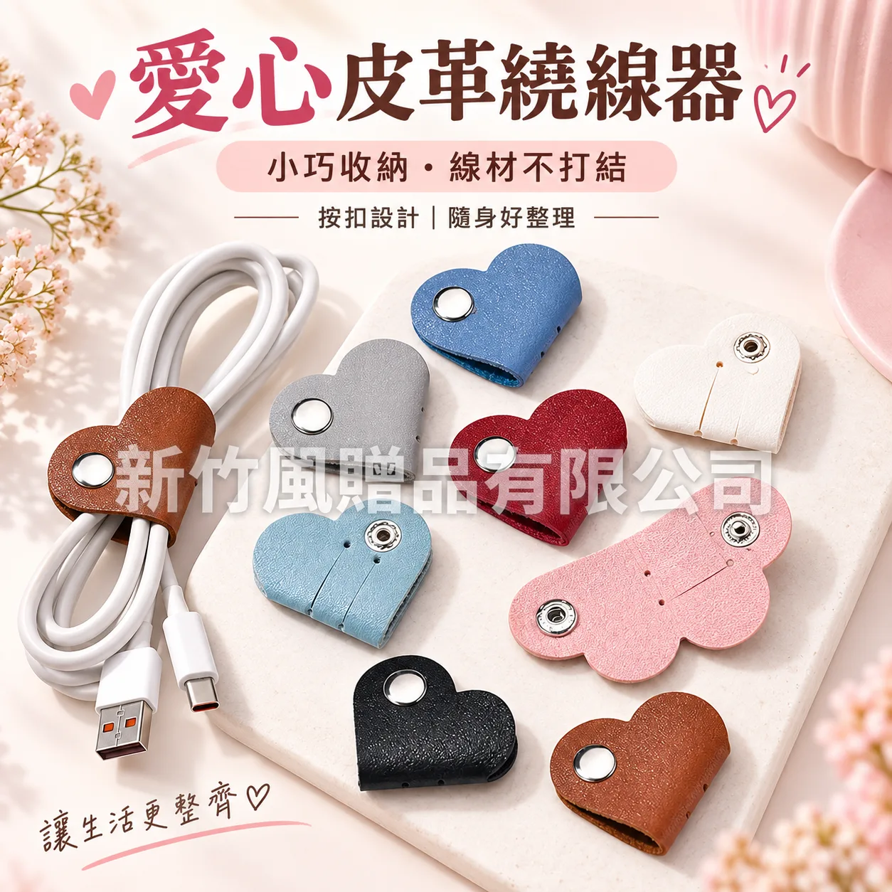 愛心皮革繞線器商品主圖