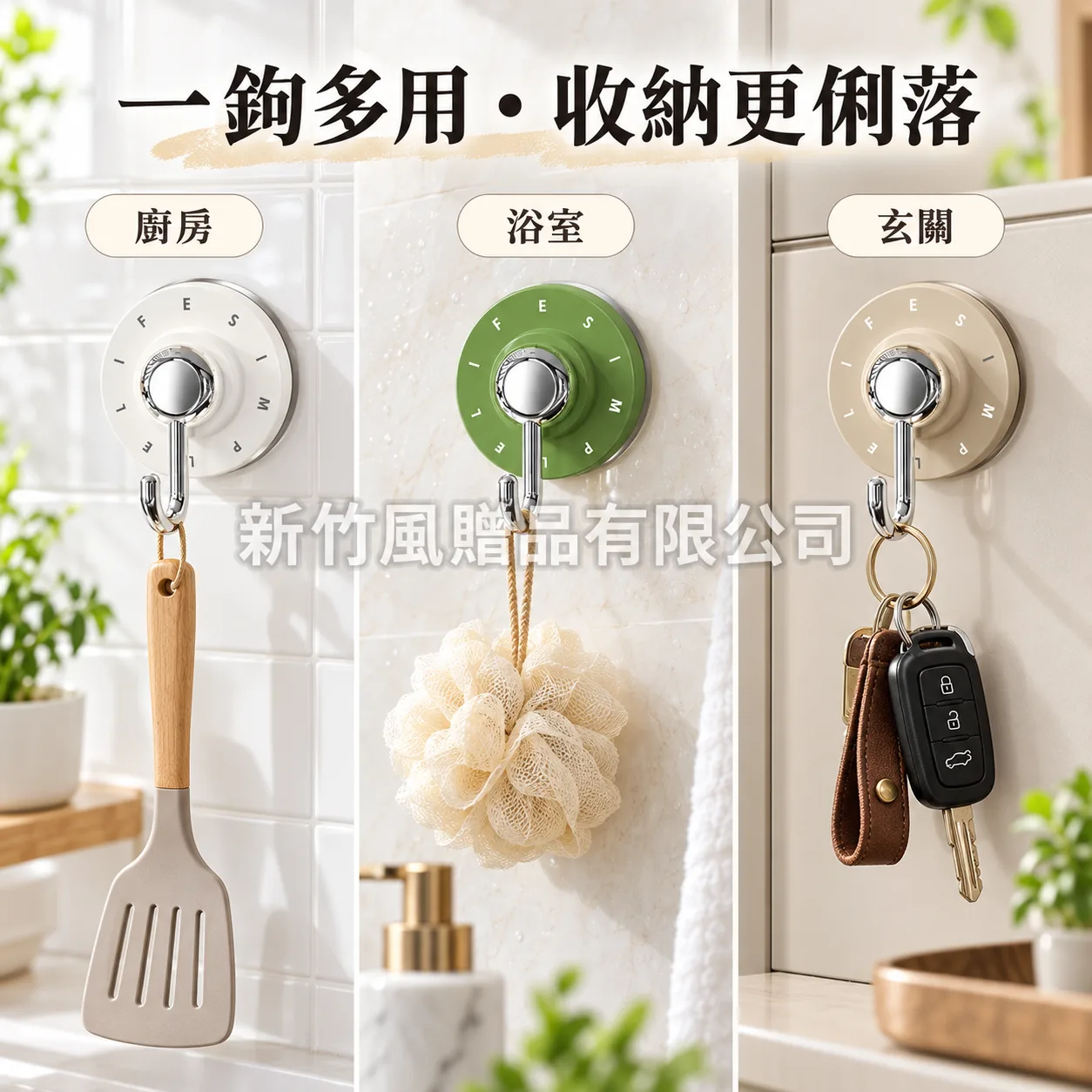 旋轉吸盤掛勾－旋轉吸盤掛鉤_生活情境