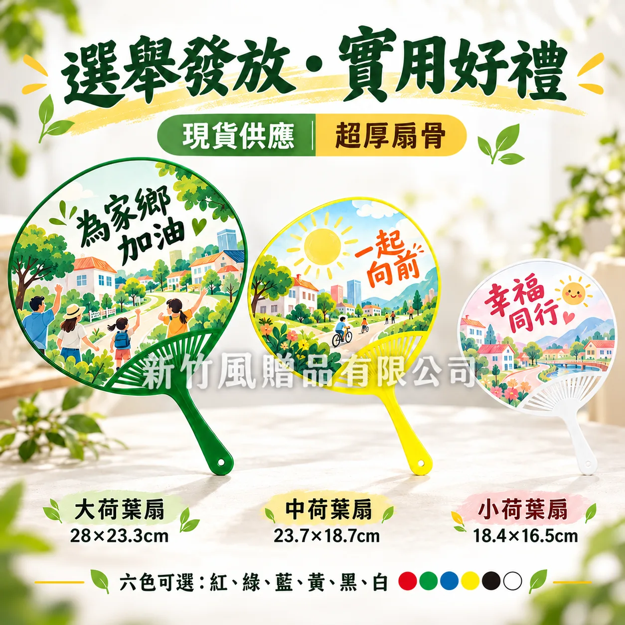 選舉荷葉扇商品主圖
