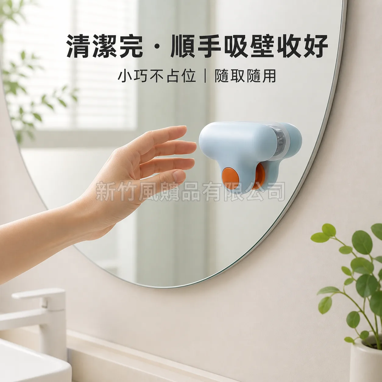 鏡面清潔刷-小T鏡面清潔刷_生活情境