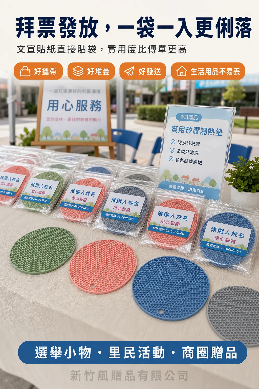 實用矽膠隔熱墊活動發放情境