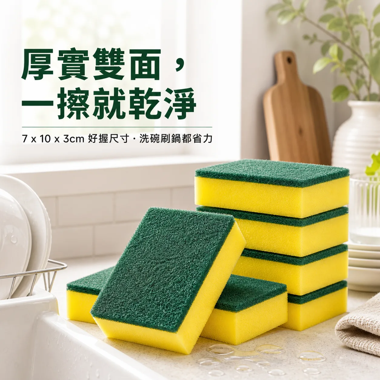 厚實雙面菜瓜布
